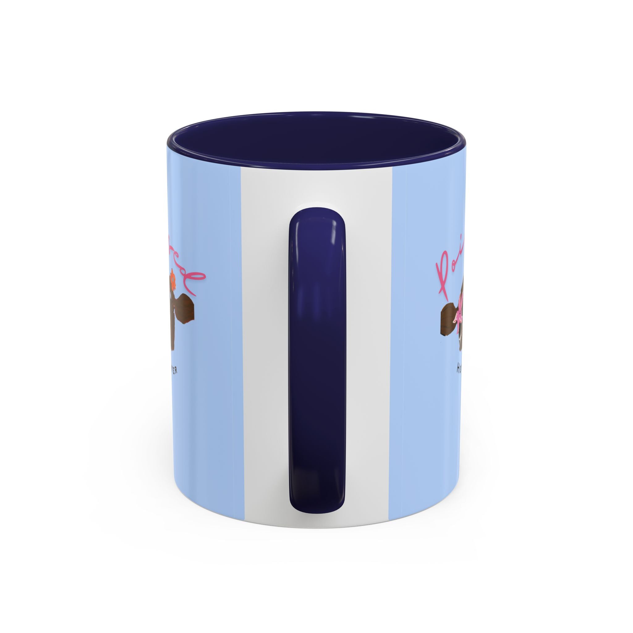 Poised Heifer Coffee Mug — Cute Floral Cow Accent Mug (11/15oz)
