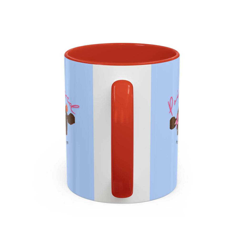 Poised Heifer Coffee Mug — Cute Floral Cow Accent Mug (11/15oz)