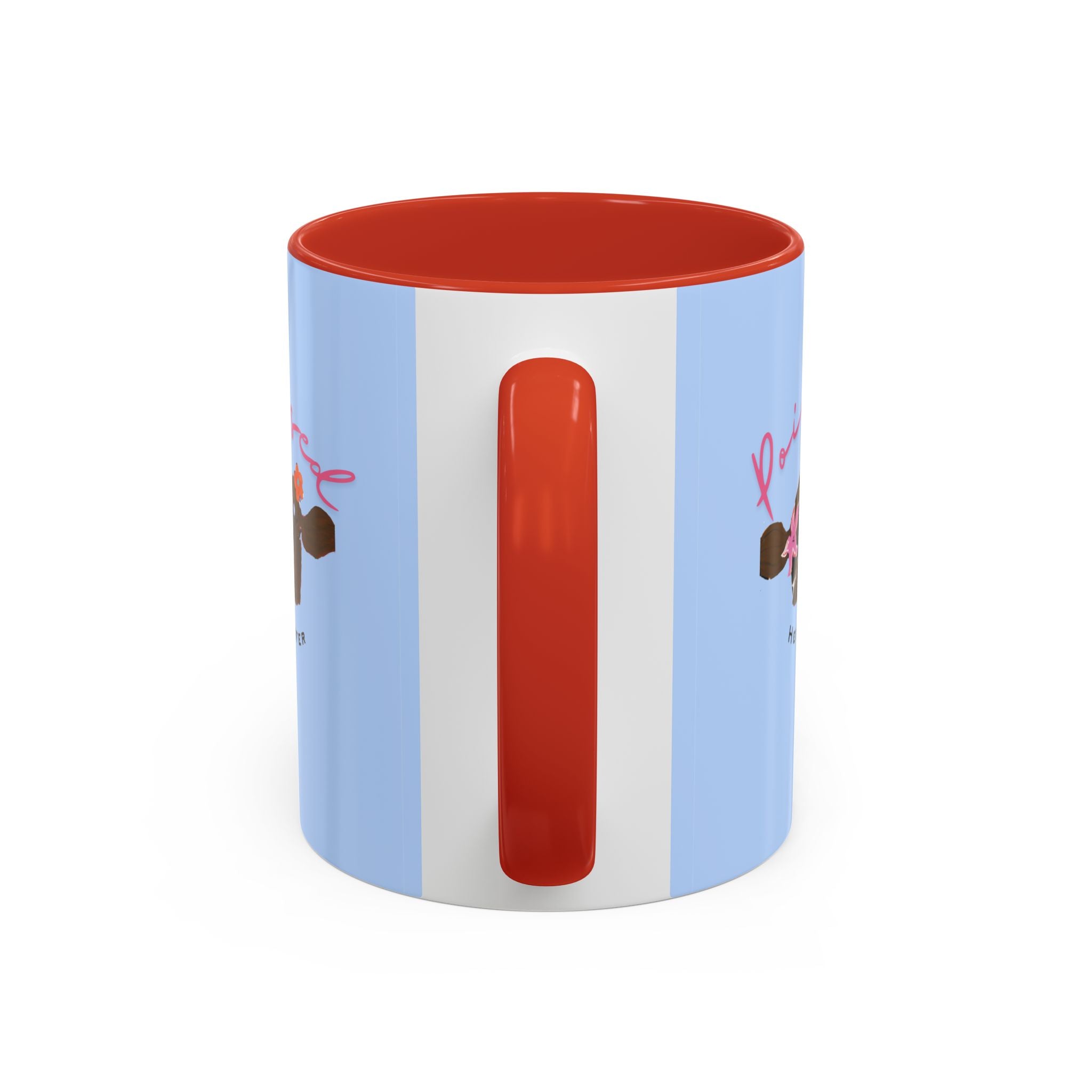 Poised Heifer Coffee Mug — Cute Floral Cow Accent Mug (11/15oz)