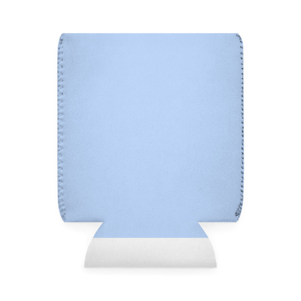 Personalized Light Blue Can Cooler Sleeve — Custom Text or Logo Koozie