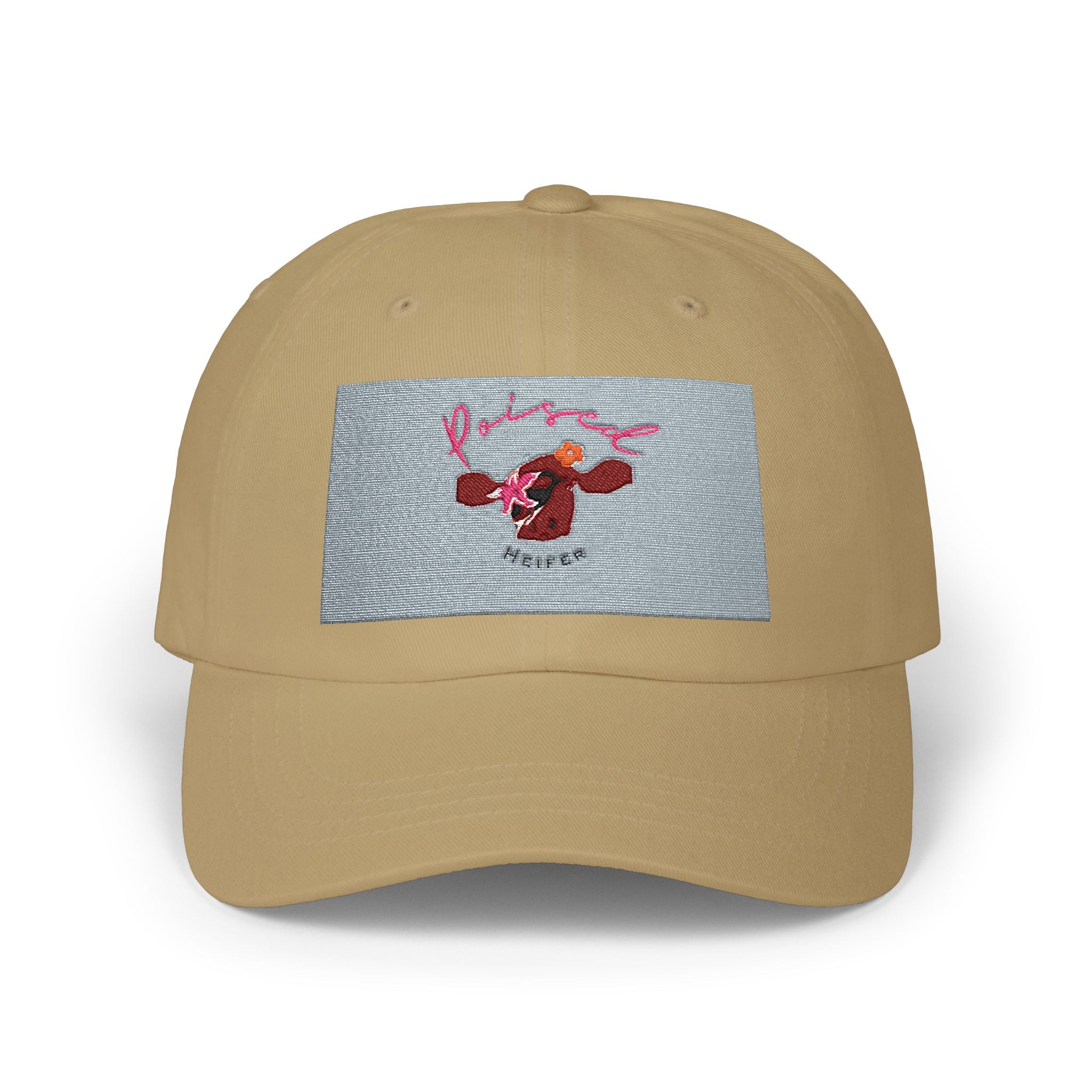 Dad Cap — Retro Cartoon Cow Patch Baseball Hat