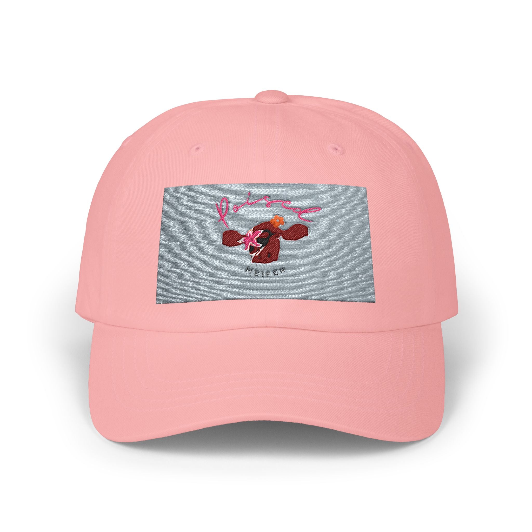 Dad Cap — Retro Cartoon Cow Patch Baseball Hat