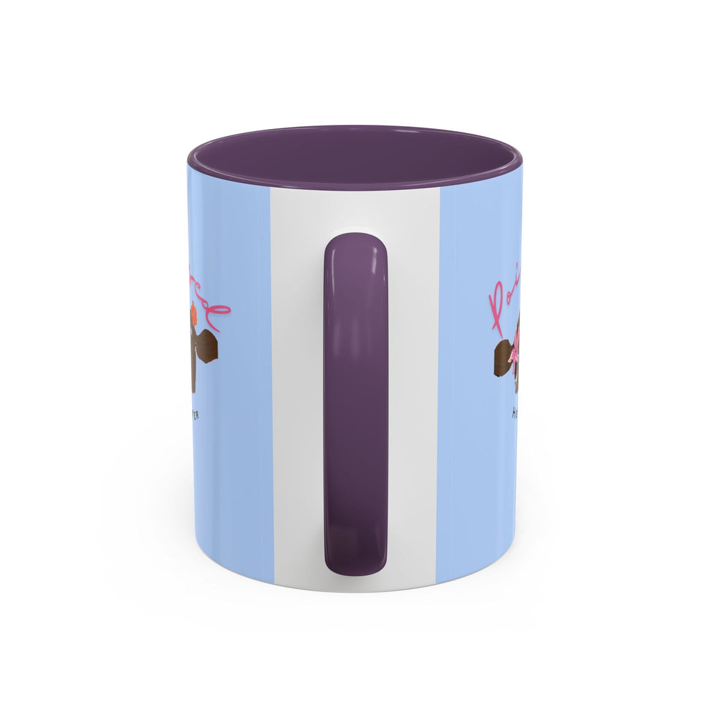 Poised Heifer Coffee Mug — Cute Floral Cow Accent Mug (11/15oz)