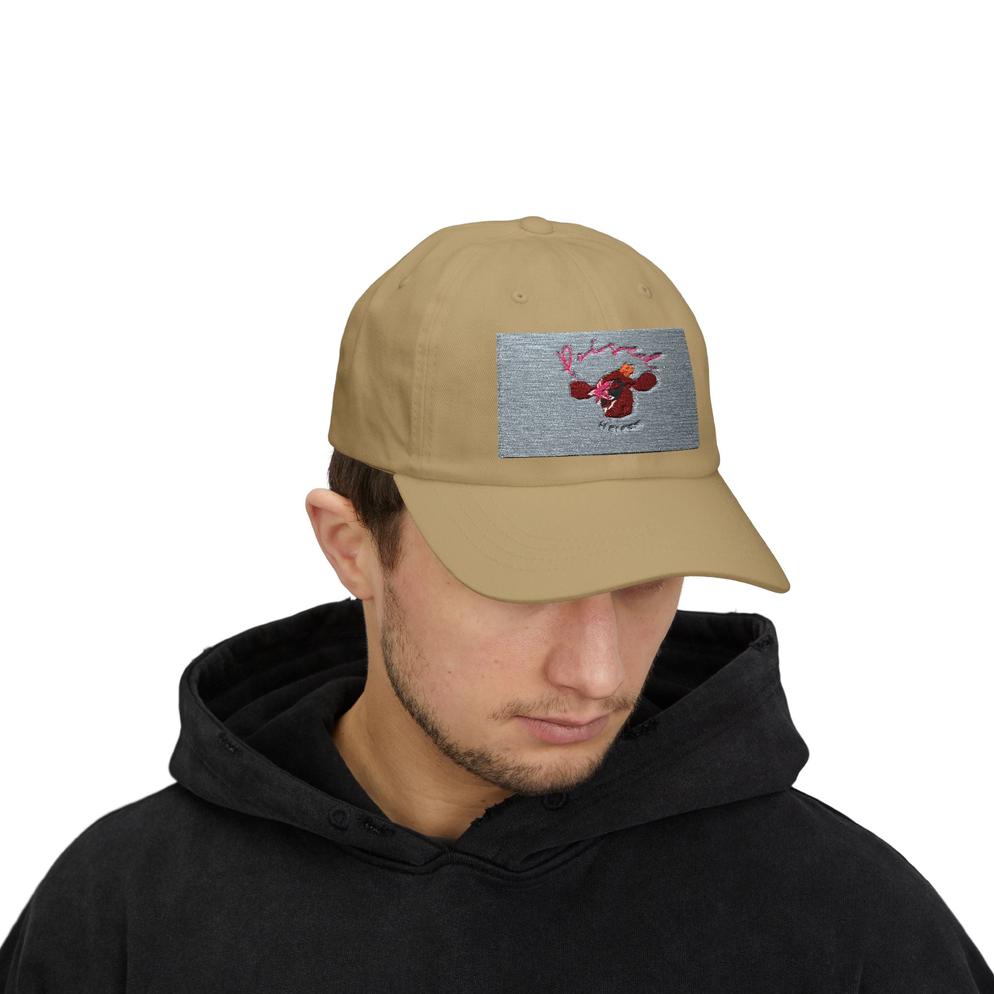 Dad Cap — Retro Cartoon Cow Patch Baseball Hat