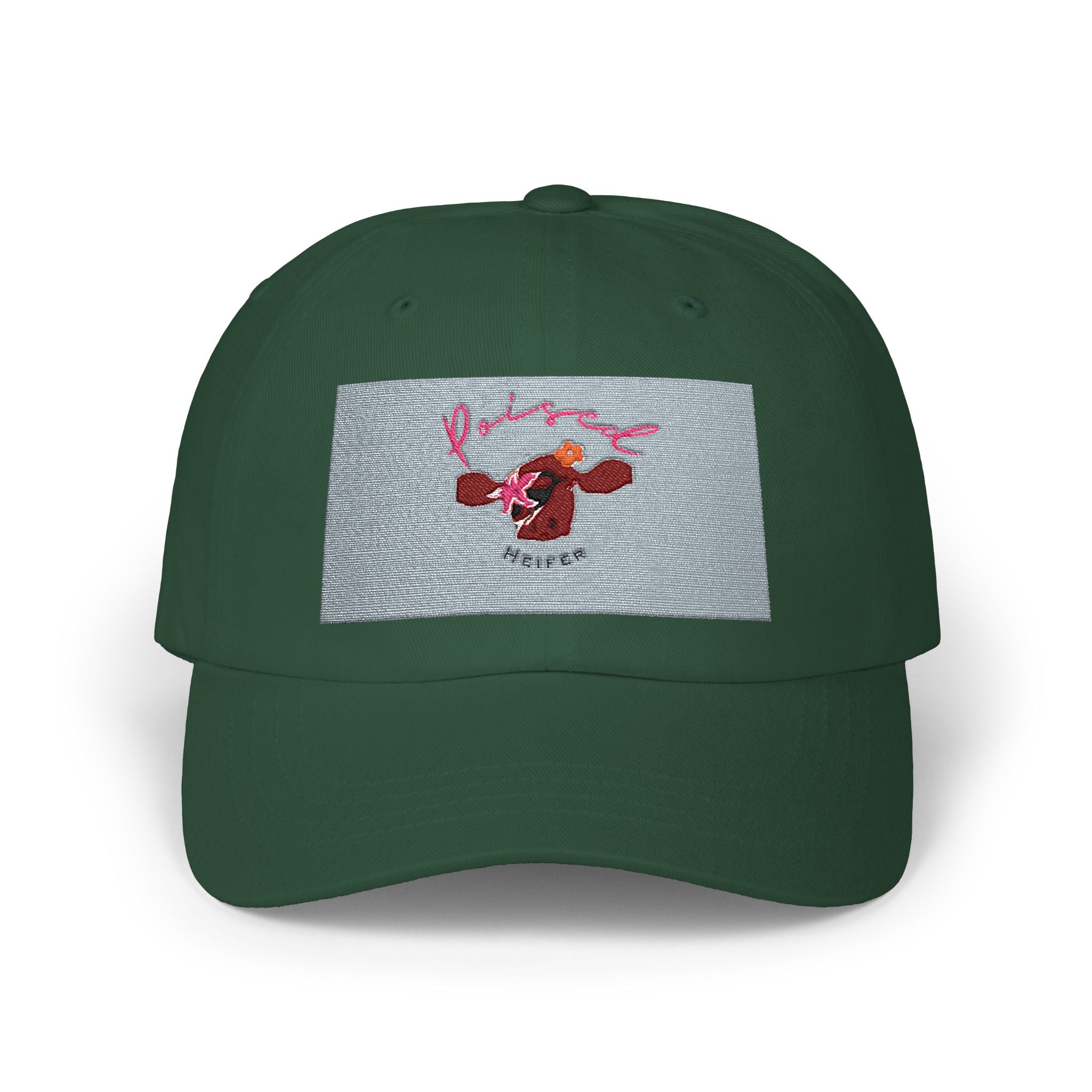 Dad Cap — Retro Cartoon Cow Patch Baseball Hat