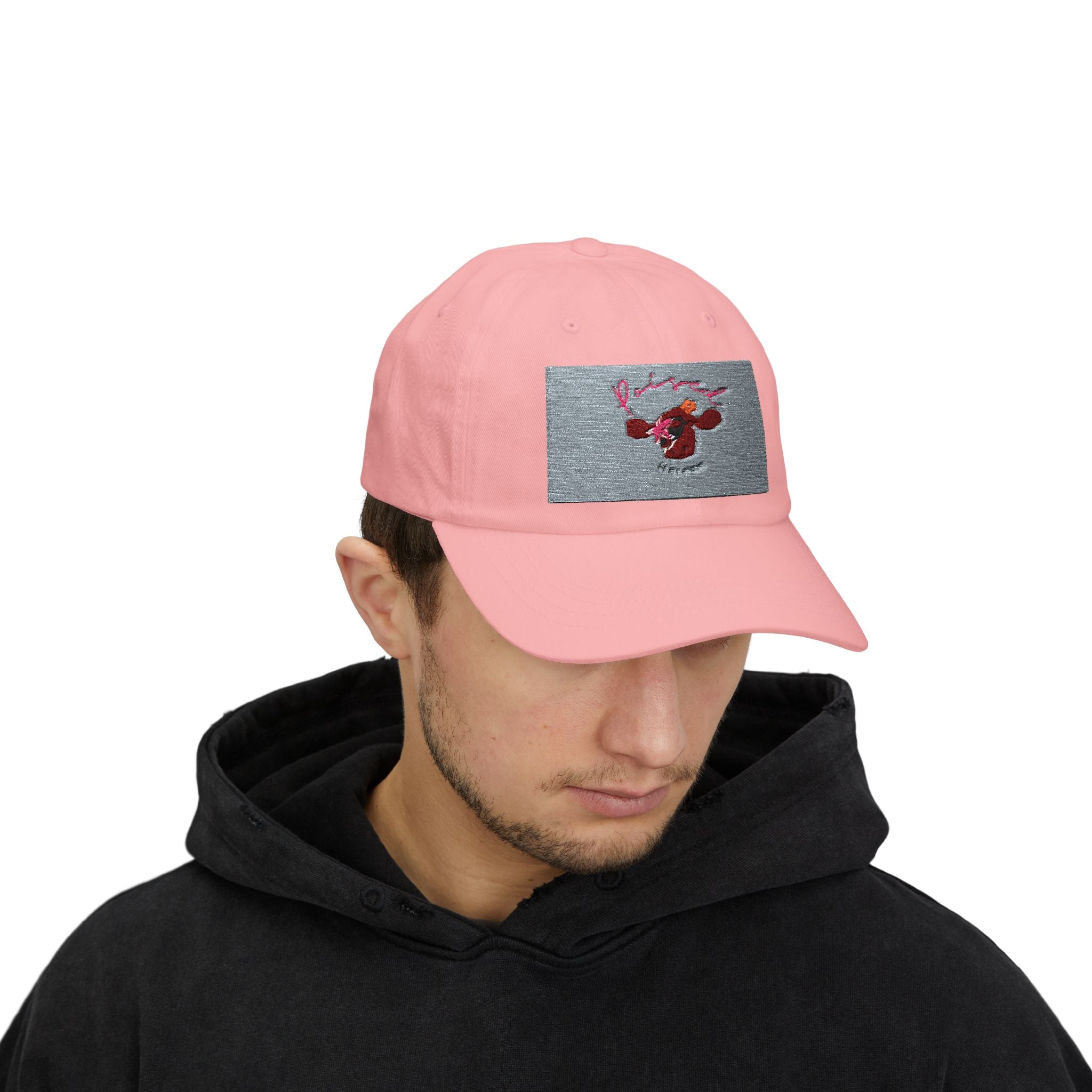 Dad Cap — Retro Cartoon Cow Patch Baseball Hat