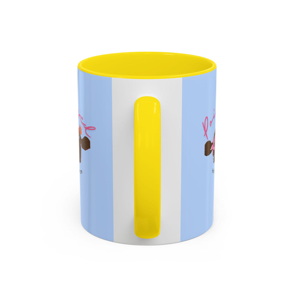 Poised Heifer Coffee Mug — Cute Floral Cow Accent Mug (11/15oz)