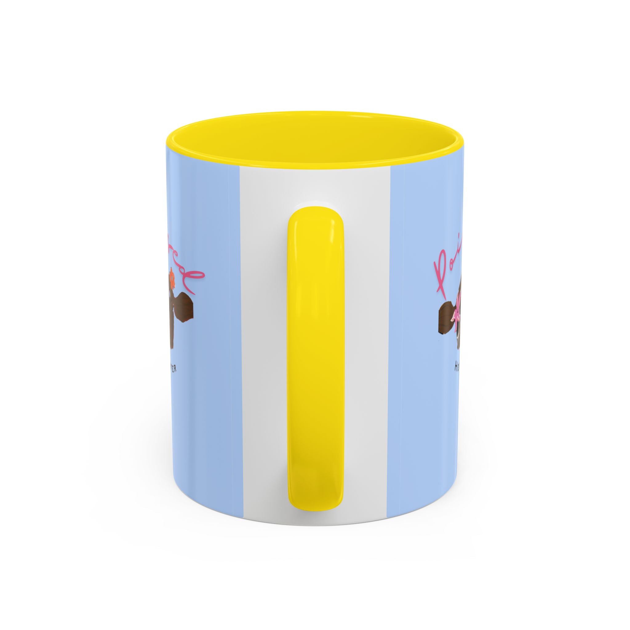 Poised Heifer Coffee Mug — Cute Floral Cow Accent Mug (11/15oz)