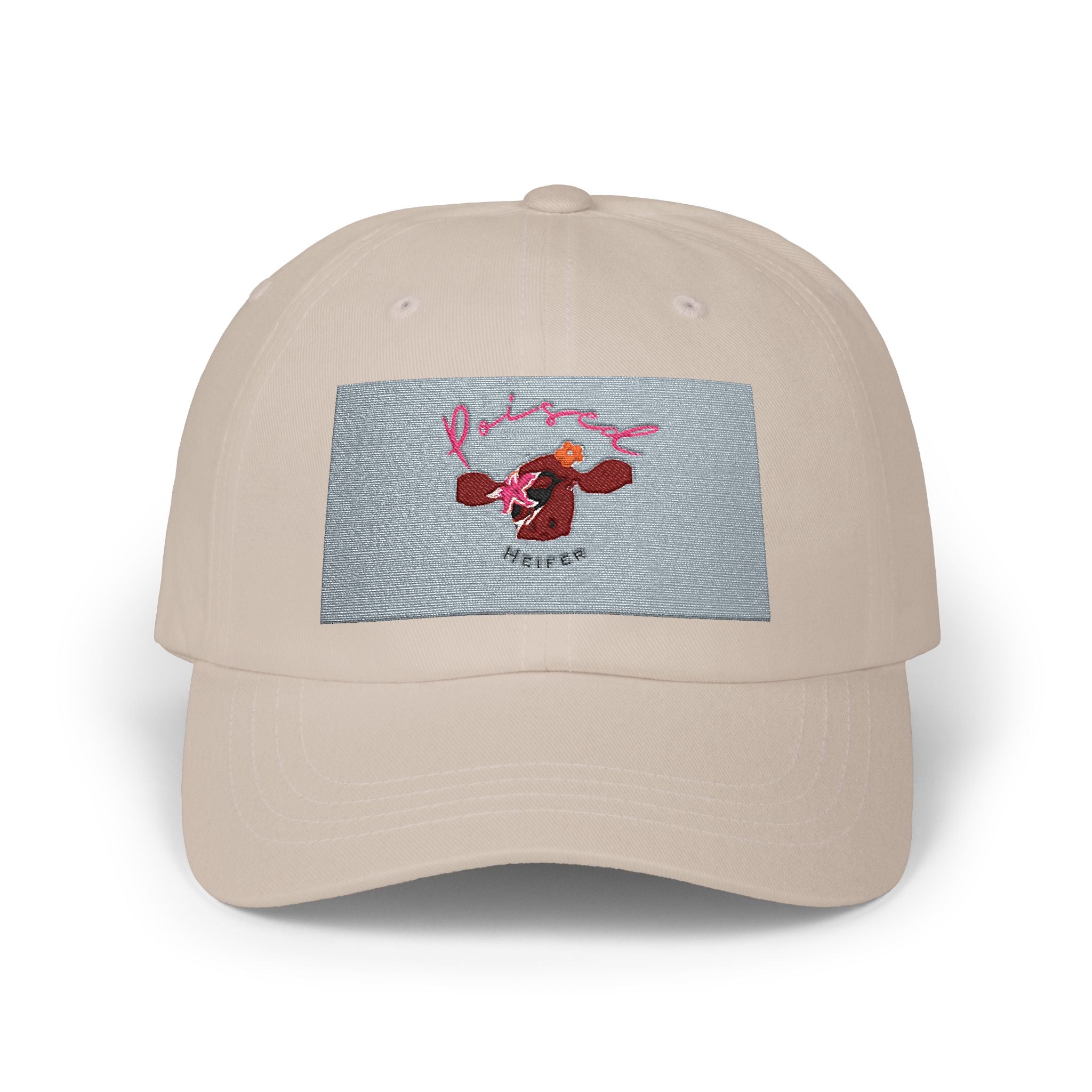 Dad Cap — Retro Cartoon Cow Patch Baseball Hat