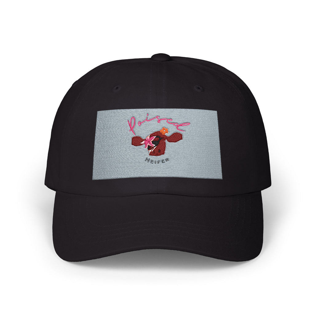Dad Cap — Retro Cartoon Cow Patch Baseball Hat