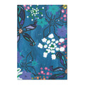 Blue Floral Area Rug – Vibrant Botanical Accent Rug for Living Room & Bedroom